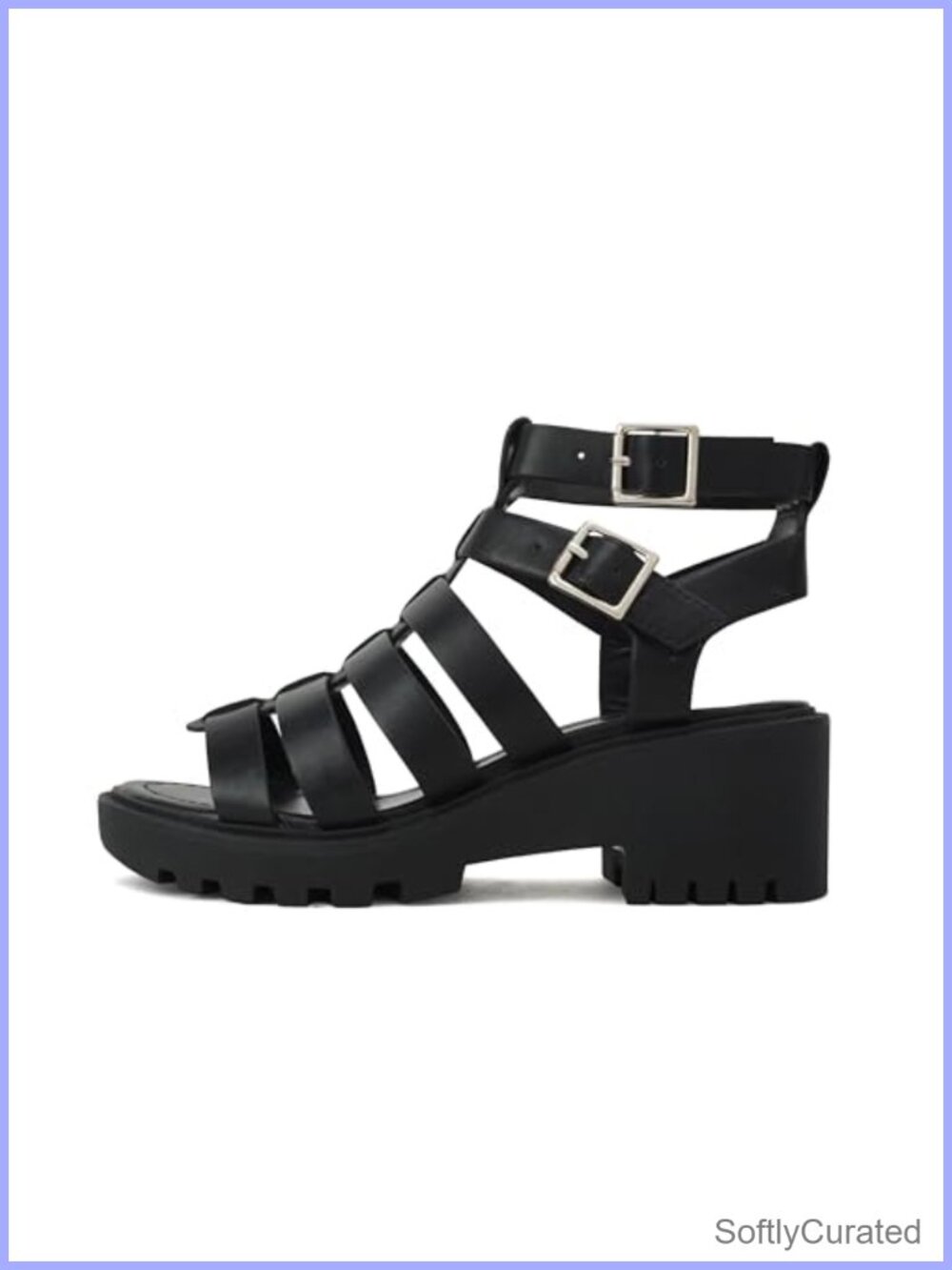 Soda Rebirth Women Open Toe Fisherman Multi Strap Buckle Sandal